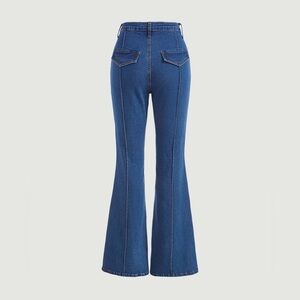 Shein MOD Retro 70s Hippie Boho Flared Bellbottom Jeans S Stretch Denim
